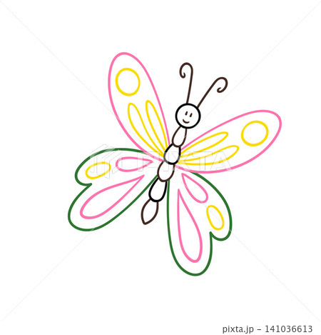 Cute vector icon in outline style 141036613