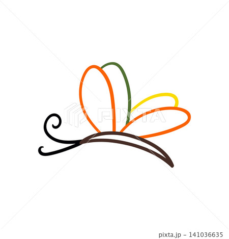 Cute vector icon in outline style Cute vector icon in outline style 141036635