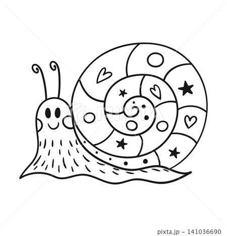 Cute vector icon in outline style Cute vector icon in outline style 141036690
