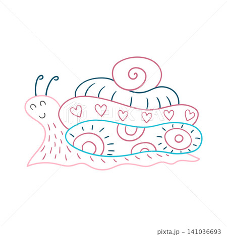 Cute vector icon in outline style Cute vector icon in outline style 141036693