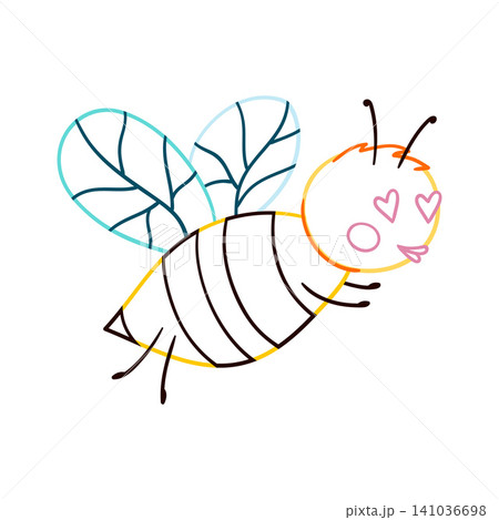 Cute vector icon in outline style Cute vector icon in outline style 141036698