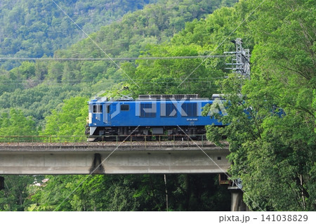 新緑が美しい初夏の伯備線を力走するEF64-1045号機_2026/6/19撮影 141038829