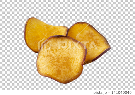 Sweet potato chips on a transparent background (png) Sweet potato chips on a transparent background (png) 141040040