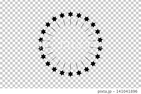A geometric circular frame with a hexagram motif. A geometric circular frame with a hexagram motif. 141041896