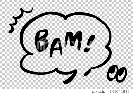 手繪風格的漫畫對話框插圖,配有 BAM 音效,流行風格的對話框,採用美式漫畫設計。 手繪風格的漫畫對話框插圖,配有 BAM 音效,流行風格的對話框,採用美式漫畫設計。 141041983