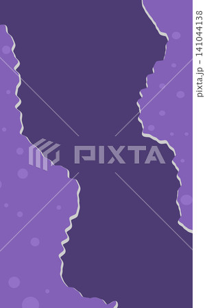 Abstract Paper Cut with Organic Layers and Polka Dot Background Abstract Paper Cut with Organic Layers and Polka Dot Background 141044138