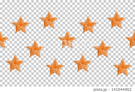 [Seamless Star Pattern] Hand Embroidery Illustration Material 141044902