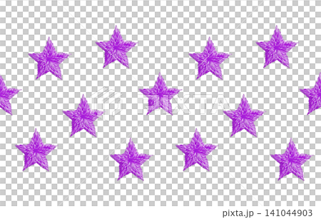 [Seamless Star Pattern] Hand Embroidery Illustration Material 141044903