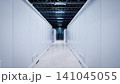 3d rendering group of energy storage systems or battery container units in factory 141045055
