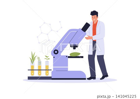 Illustration of Botanical Research Concept Illustration of Botanical Research Concept 141045225