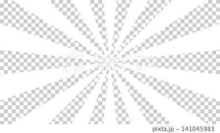 白の放射状の光線 背景に重ねられる透過素材(サンバースト) 白の放射状の光線 背景に重ねられる透過素材(サンバースト) 141045983