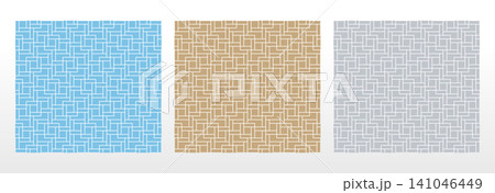 Set of abstract geometric patterns. Seamless vector backgrounds. Colored ornaments Graphic modern patterns Simple lattice graphic design Set of abstract geometric patterns. Seamless vector backgrounds. Colored ornaments Graphic modern patterns Simple lattice graphic design 141046449