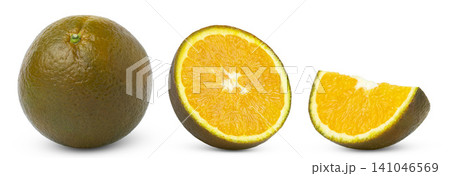 Collection, set of chocolate orange fruit, half of chocolate orange and slice of chocolate orange isolated on white background Collection, set of chocolate orange fruit, half of chocolate orange and slice of chocolate orange isolated on white background 141046569