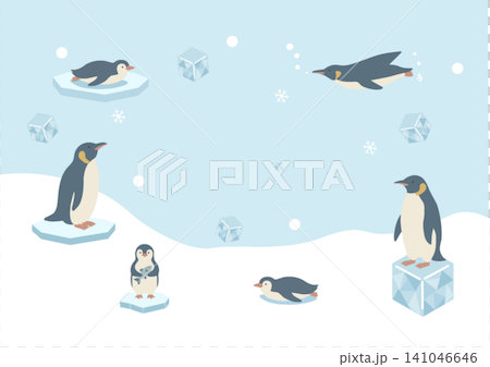 ペンギンの夏バナーイラスト 夏素材 夏フレーム 背景 フラットデザイン コピースペース付きイラスト ペンギンの夏バナーイラスト 夏素材 夏フレーム 背景 フラットデザイン コピースペース付きイラスト 141046646
