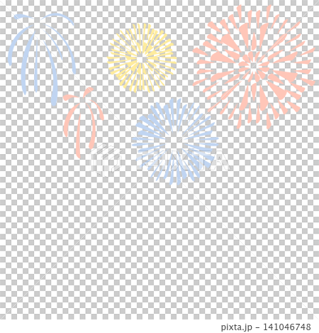 五顏六色的煙花框架 五顏六色的煙花框架 141046748