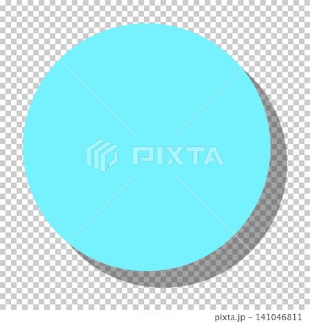 A light blue circle with a shadow in the bottom right corner, which can be used as a background or icon base. A light blue circle with a shadow in the bottom right corner, which can be used as a background or icon base. 141046811