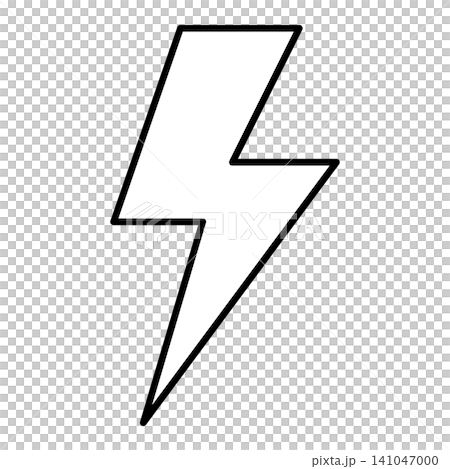 閃電的簡單插圖圖示 006 閃電的簡單插圖圖示 006 141047000