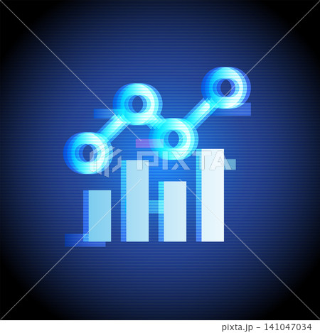 Analytics Dashboard Data Chart Icon Vector Design 141047034