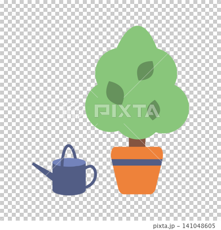 澆水壺和盆栽植物套裝 澆水壺和盆栽植物套裝 141048605