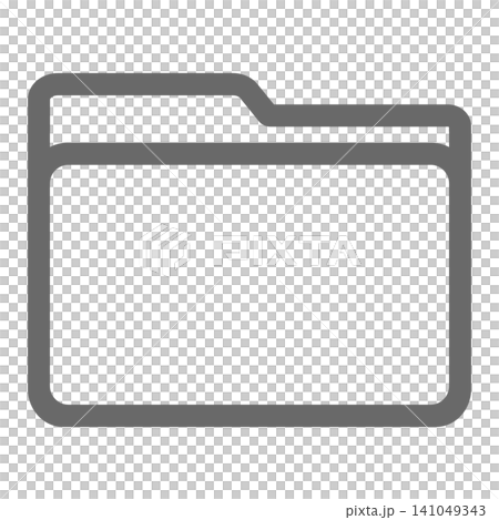 ベクターのシンプルなフォルダアイコン ベクターのシンプルなフォルダアイコン 141049343