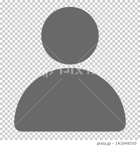 Vector Simple Human Silhouette Icon Vector Simple Human Silhouette Icon 141049350