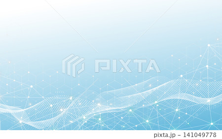 Abstract blue medical science background with digital wave and hexagonal structures Abstract blue medical science background with digital wave and hexagonal structures 141049778