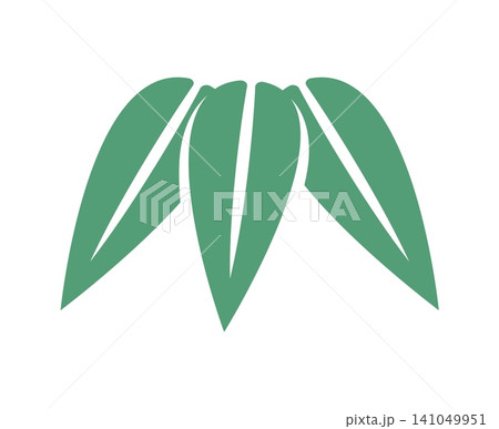 Green bamboo leaves cluster traditional Japanese New Year symbol and natural motifs for seasonal festive celebrations. isolated bamboo tropical plant foliage ornament, oriental sign or holiday emblem Green bamboo leaves cluster traditional Japanese New Year symbol and natural motifs for seasonal festive celebrations. isolated bamboo tropical plant foliage ornament, oriental sign or holiday emblem 141049951
