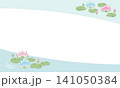 ハスの花のフレーム 141050384
