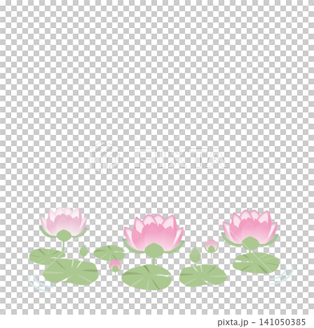 ハスの花の装飾イラスト 141050385