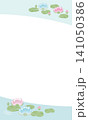 ハスの花のフレーム 141050386