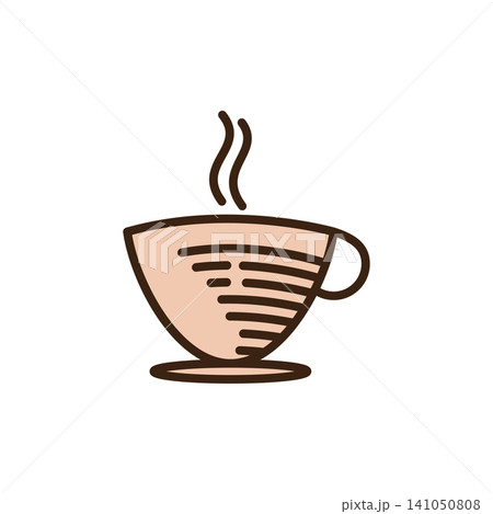 Simple coffee mug icon Simple coffee mug icon 141050808