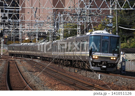 【JR西日本】223系2000番台 新快速(JR京都線:山崎駅) 【JR西日本】223系2000番台 新快速(JR京都線:山崎駅) 141051126