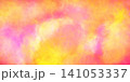 Abstract style illustration with bright gradient clouds. Gradient. layout with a cloudy landscape in yellow, pink, lilac shades. 141053337