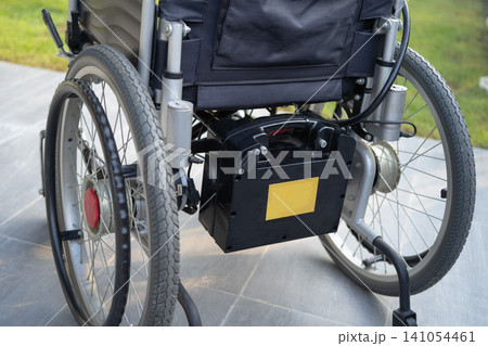 Battery power electric wheelchair increased mobility for disability or elderly patient. Battery power electric wheelchair increased mobility for disability or elderly patient. 141054461