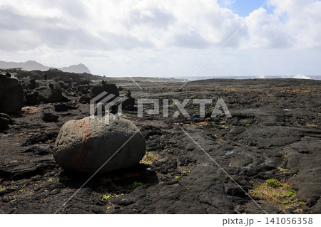 八丈島・南原千畳岩海岸の溶岩海岸 八丈島・南原千畳岩海岸の溶岩海岸 141056358