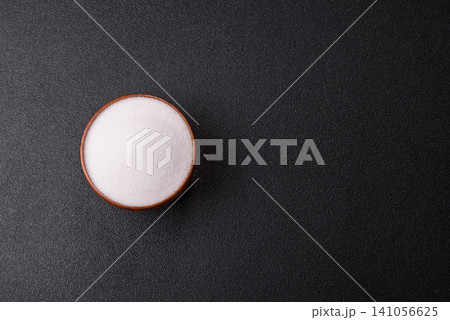 Sweet white sugar as a source of glucose. White sugar 141056625