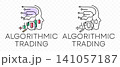 Algorithmic trading, candlestick, forex and finance, graphic design. Market, analytics and prediction, vector design and illustration 141057187