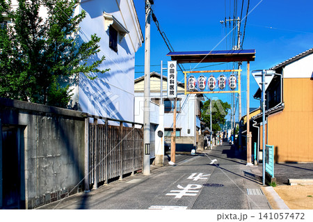 【香川】夏の志度　地蔵寺周辺の景色 141057472