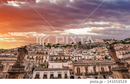 city of Modica, sicily, Italy city of Modica, sicily, Italy 141058529