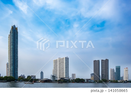 Bangkok riverside Chao Phraya River Cityscape Urban City Bangkok riverside Chao Phraya River Cityscape Urban City 141058665