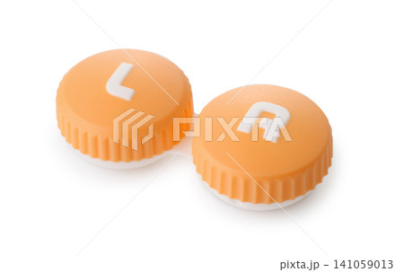 Plastic orange contact lens case Plastic orange contact lens case 141059013