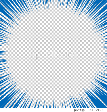 Blue speed lines, manga-style effect lines background material (square) Blue speed lines, manga-style effect lines background material (square) 141059398