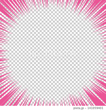 Pink speed lines, manga-style effect lines background material (square) Pink speed lines, manga-style effect lines background material (square) 141059401