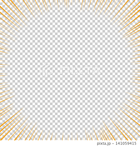Thin orange converging lines, a background material with shojo manga-style effect lines (square). Thin orange converging lines, a background material with shojo manga-style effect lines (square). 141059415
