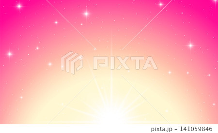 Pink and magenta starry sky with soft white glare and gradient background Pink and magenta starry sky with soft white glare and gradient background 141059846