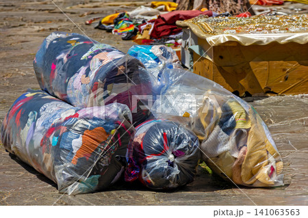 Bags of second hand clothes Bags of second hand clothes 141063563