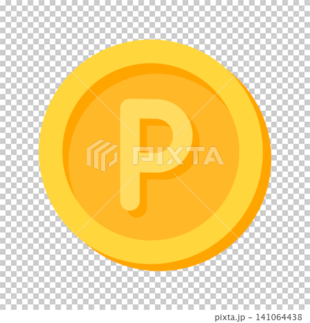 積分幣圖示 P 獎牌 積分幣圖示 P 獎牌 141064438