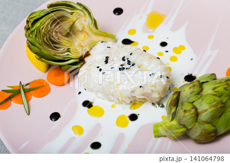 Recipe of stewed hake Provencal 141064798