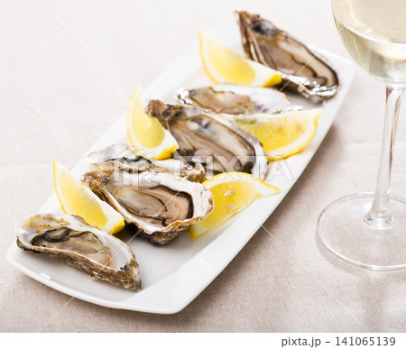 Raw fresh oysters Raw fresh oysters 141065139