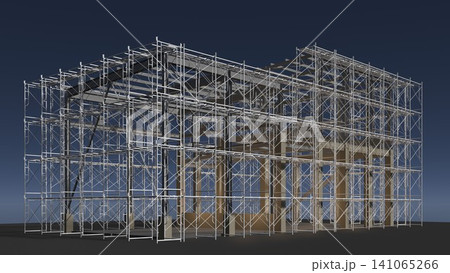 3D illustration of building and construction 3D illustration of building and construction 141065266